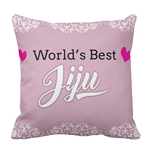 TheYayaCafe Brother in Law Printed Cushion Cover Jiju 16x16 Inches (40x40 cm), Birthday Anniversary Raksha Bandhan Diwali Gift for Jiju, Brother in Law, Jija from Sister and Wife