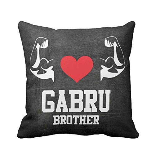 Gabru Brother Cushion Cover - Personalised Bhai Gift