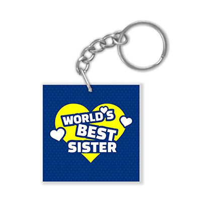 Best Sister Ever Keychain Keyring