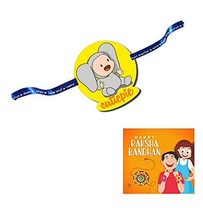 Cutiepie Little Bro Kids Rakhi for Brothers