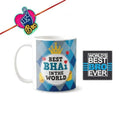 TheYayaCafe Rakshabandhan Gift for Brother, Bhai and Bhaiya, Ceramic Mug Coaster Rakhi Combo Set of 3, Printed Coffee Mug for Rakhi, Raksha Bandhan, Birthday, Bhai Dooj Gifts from Sister