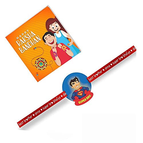 Super Bro Printed Rakhi for Brothers