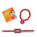 I Love My Brother & Bhabhi Beads Rakhi Combo Set of 2