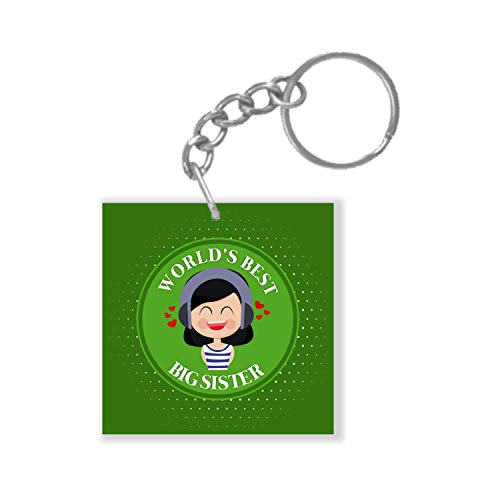 TheYayaCafe Rakhi Gifts for Sister Bodyguard Keychain Keyring 2.5x2.5 Inches, Birthday Raksha Bandhan Bhai Dooj Gift for Behan Didi from Brother