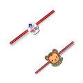 Acrylic Rakhi Set of 2 for Brother with Personalised Quote