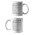 Coffee Mug for Couples - Boyfriend Girlfriend Nutrition Facts Gift