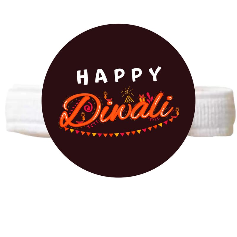 TheYayaCafe Dog Rakhi Rakshabandhan Gifts for Pets Paw Accessories - Happy Diwali Brown Acrylic Rakhi for Dogs, Cats, Puppies, Pet Parents, Raksha Bandhan, Diwali, Birthday