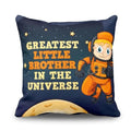 TheYaYaCafe Rakhi Gifts 16X16 inches Cushion Cover Greatest Little Brother Printed Raksha Bandhan Birthday