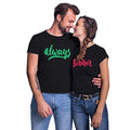Always & Forever Matching Couple T-Shirts, Personalised