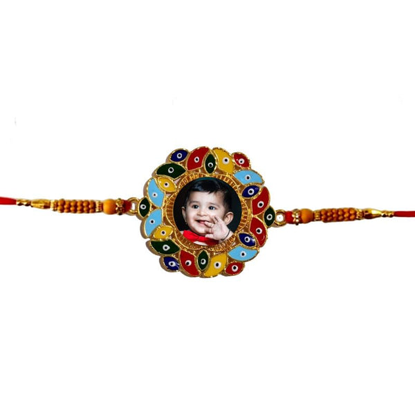 TheYaYaCafe Personalized Rakhi for Brother with Roli Tika Printed Raksha Bandhan Rakhi, Sister, Didi on Raksha Bandhan.