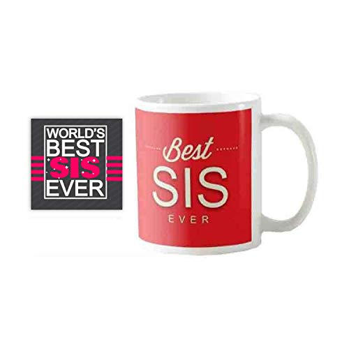 Best Sis Ever Coffee Mug, Personalised Gift for Sister