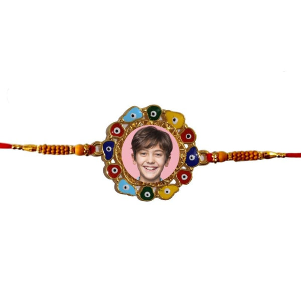 TheYaYaCafe Personalized Printed Raksha Bandhan Rakhi for Brother with Roli Tika_Design 2
