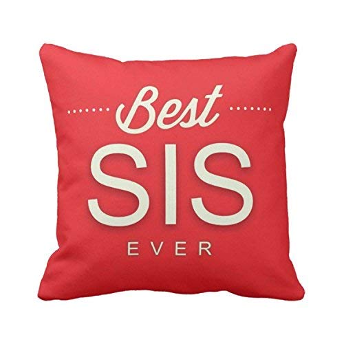 Best Sis Ever Cushion Cover - Personalised Gift for Sister