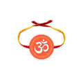 Religious Printed Acrylic Rakhi for Brother, Bhabhi and Sister