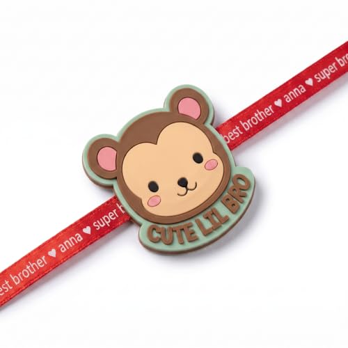 Monkey Cute Lil Bro Kids Rakhi for Little Brother