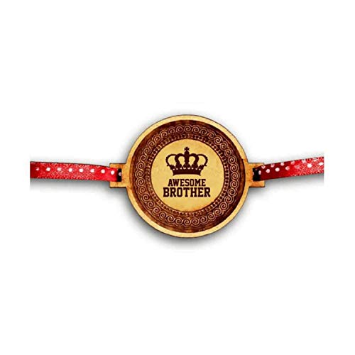 TheYaYaCafe Awesome Brother Engraved Rakhi for brother | Raksha Bandhan Gifts for Brothers