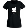 Cat Family Matching Round Neck T-Shirts for Mom Dad Baby