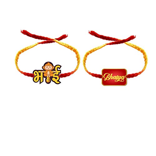 Monkey Bhaiya Family Rakhi for Brother, Combo Set of 2