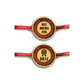 Best Brother Ever & No.1 Bhai Engraved Rakhi Combo - Set of 2