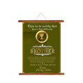 TheYayaCafe Rakhi Gifts for Brother Printed Canvas Scroll Greeting Card Certificate 15x20 Inches, Raksha Bandhan Birthday Gift for Bhai, Bhaia from Sister