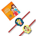 Kids Rakhi Combo of 2 - Lord Ganesha & Hanuman Designs