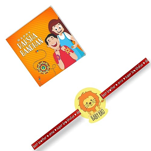 YaYa cafe Rakhi for Brother Little Bro Printed Rakhi with Roli-Tika Raksha Bandhan