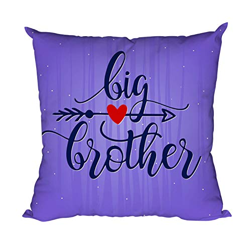 Yaya Cafe Rakhi Birthday Gift for Big Brother Cushion Cover 16X16 Inches