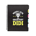TheYayaCafe Printed Wirebound Notebook for Sister World's Greatest Didi A5 Size 300 Ruled Pages, Bhaidooj Birthday Rakhi Anniversary Gift for Sister, Didi, Behan from Brother and Family