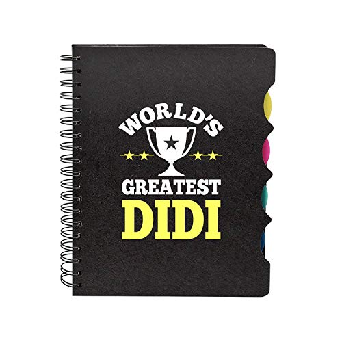 TheYayaCafe Printed Wirebound Notebook for Sister World's Greatest Didi A5 Size 300 Ruled Pages, Bhaidooj Birthday Rakhi Anniversary Gift for Sister, Didi, Behan from Brother and Family