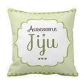 YaYa Cafe™ 16X16 inches Birthday for Brother in Law Jiju Cushion Cover Awesome Jiju