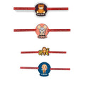 Printed Acrylic Rakhi Set of 4 for Brother | Raksha Bandhan