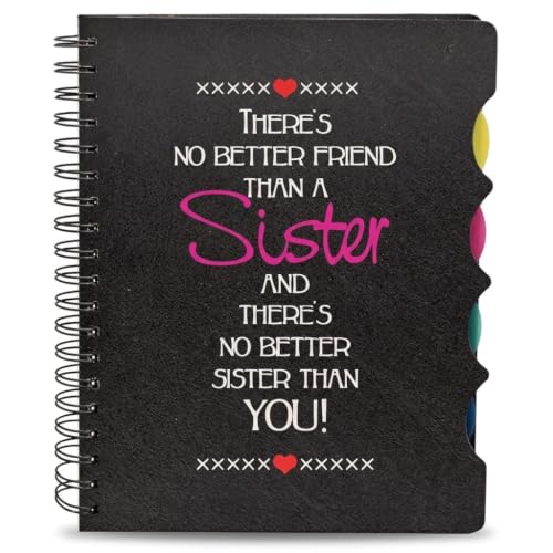 TheYaYaCafe No Better Friend Than Sister Printed Notebook 5x8 Inches — Birthday & Rakhi Gift for Sister, 300 Ruled Pages