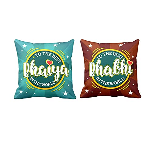 Best Bhaiya Bhabhi in the World Cushion Cover