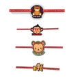 Printed Acrylic Rakhi Set of 4 for Brother | Raksha Bandhan