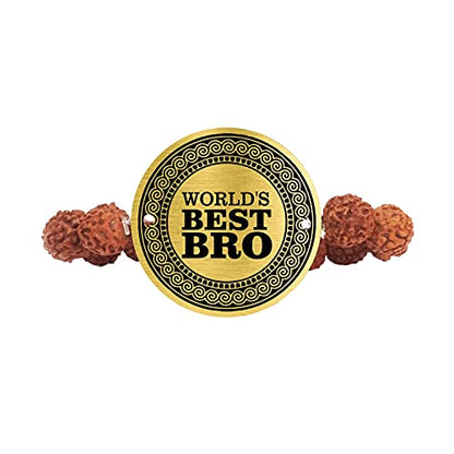 Gabru Brother Engraved Rudraksh Rakhi