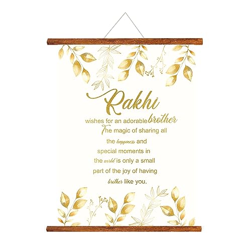 TheYayaCafe Rakhi Gift for Brother Printed Scroll Greeting Card Having Brother Like You 12x16 Inches, Raksha Bandhan Birthday Gift for Bhai, Bhaiya from Sister