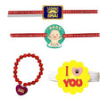 Family Rakhi Combo for Bhaiya, Bhabhi & Kids - Set of 3 with Ribbon