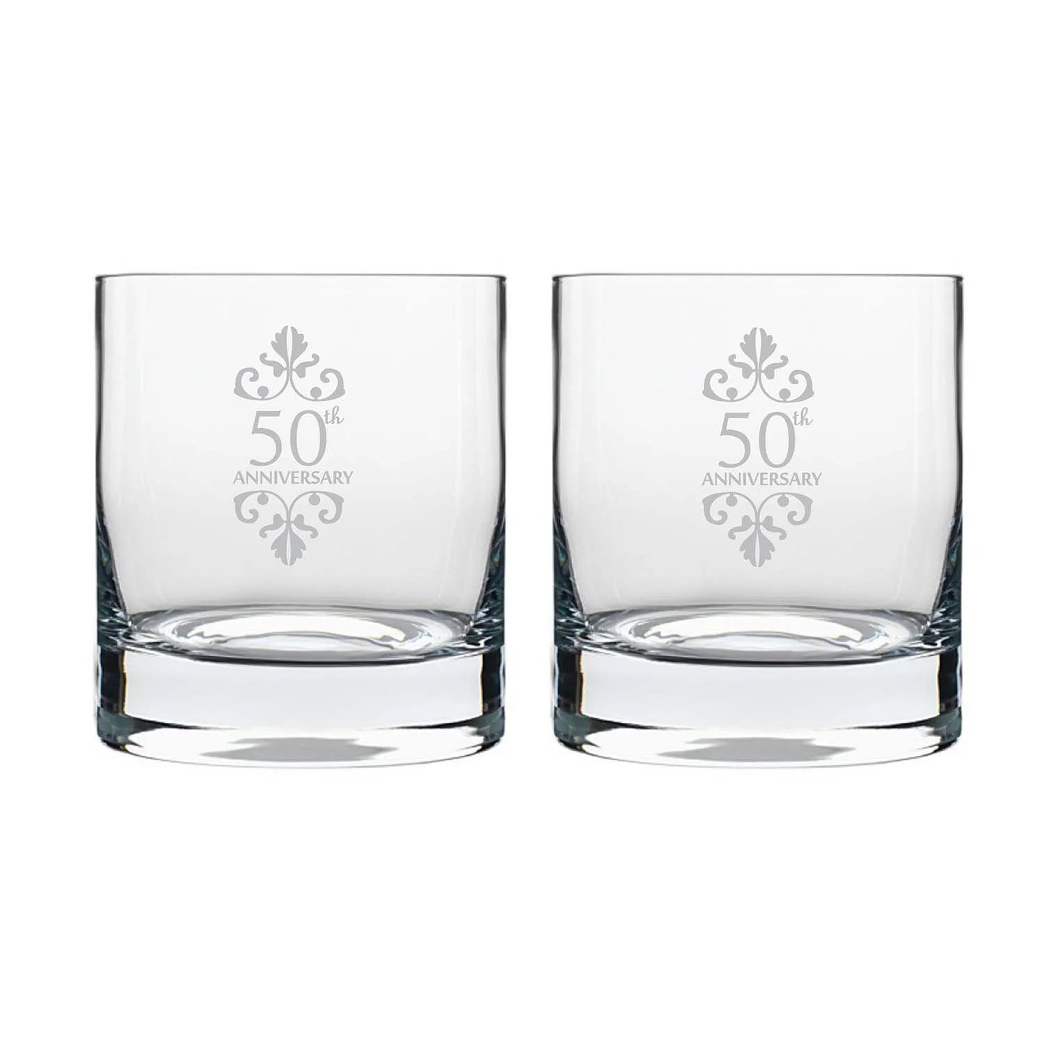 50th Anniversary Whiskey Glasses