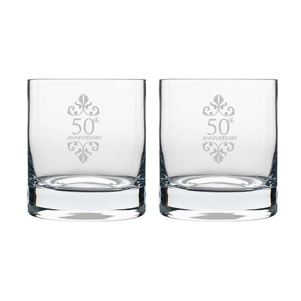 50th Anniversary Whiskey Glasses
