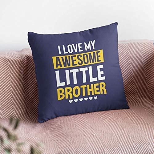 Cushion Cover for Brother - Awesome Little Brother Print, 16x16