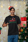 Merry Christmas Printed T-Shirt for Men - Festive Holiday Wear