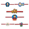 Printed Acrylic Rakhi Set of 6 - Festive Rakhis for Brother
