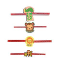 Acrylic Quote Rakhi Set of 4 for Brother | Rakhi Pack