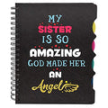 TheYayaCafe Sister Wirebound Notebook A5 Size 8.5x6 Inches, 300 Ruled Pages 70 GSM Printed Angel Sister