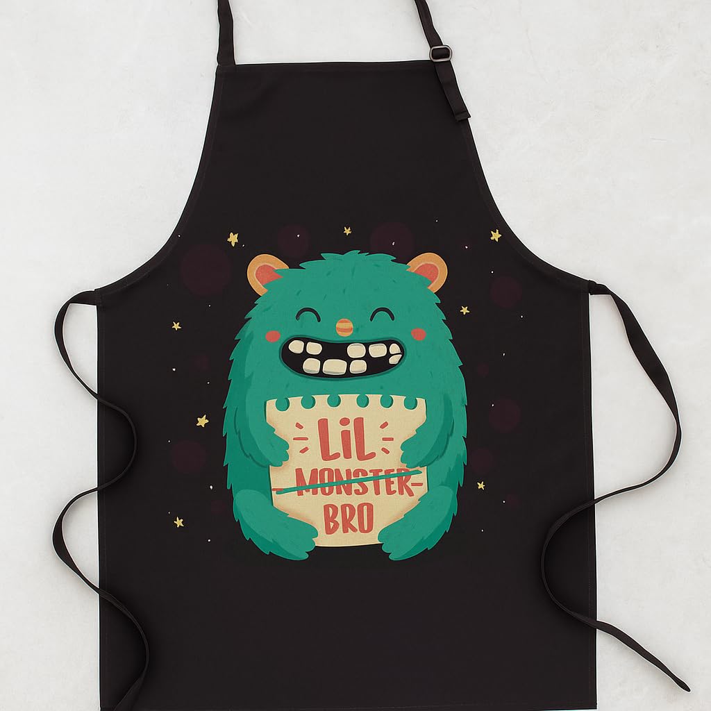 TheYayaCafe Lil Monster Kids Rakhi Gift Hamper with Apron, Mug, Rakhi and 5 Chocolates, Toddler and Kid from Sister
