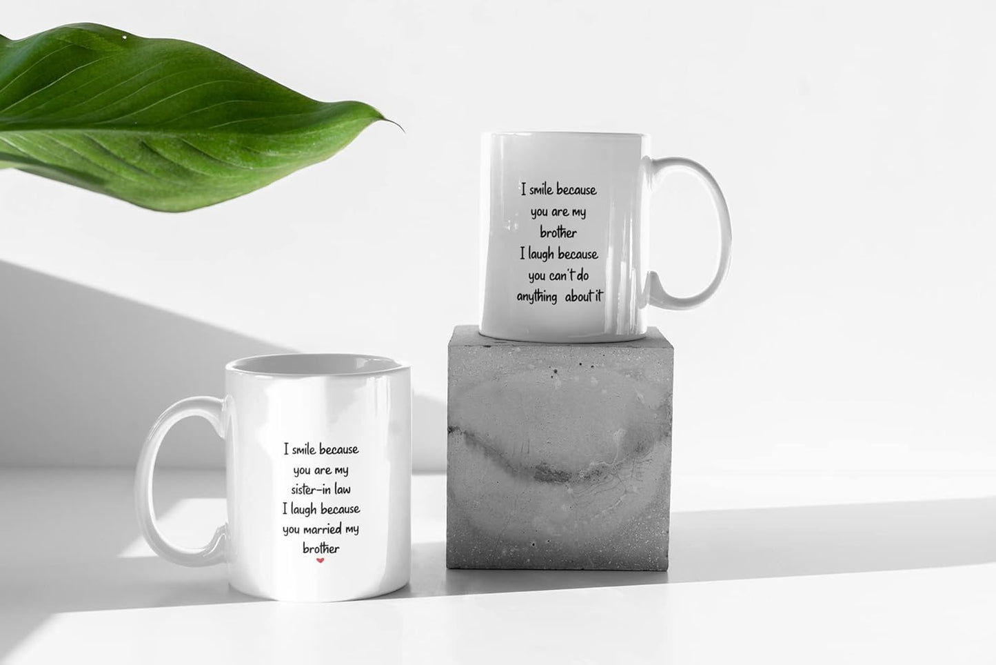 TheYaYaCafe® Rakhi Gifts for Brother and Bhabhi | i Smile Because You are Gift Combo | Set of 4-2 Coffee Mugs & 2 Rakhis | Rakhi Hamper for Bhaiya Bhabhi