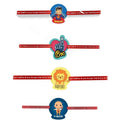 Acrylic Rakhi Set of 4 for Brother | Rakhabandhan Quote Rakhis