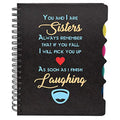 TheYayaCafe Sister Wirebound Notebook A5 Size 300 Ruled Pages Printed You and I are Sisters Design, Rakhi Bhai Dooj Birthday New Job Retirement Gift for Sister from Brother and Sister