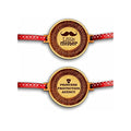 YaYa cafe Family Rakhi for Brother Combo Set of 2 Engraved Mister Little Protection Agency Brothers Rakhi Raksha Bandhan