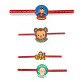 Printed Acrylic Rakhi Set of 4 for Brother | Rakhabandhan Special